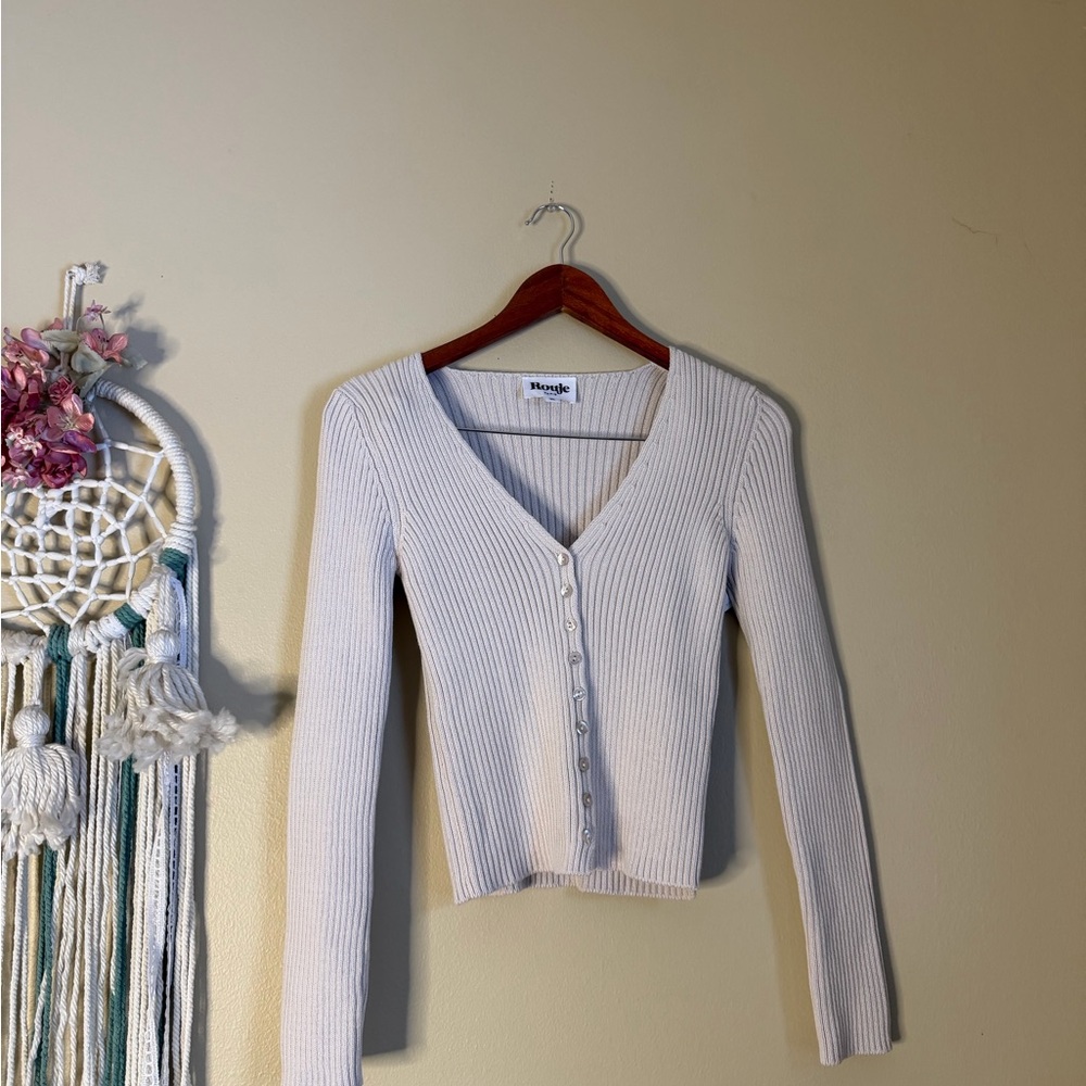 Rouje Paris Isae Knit Cardigan Top Size 38 US 6